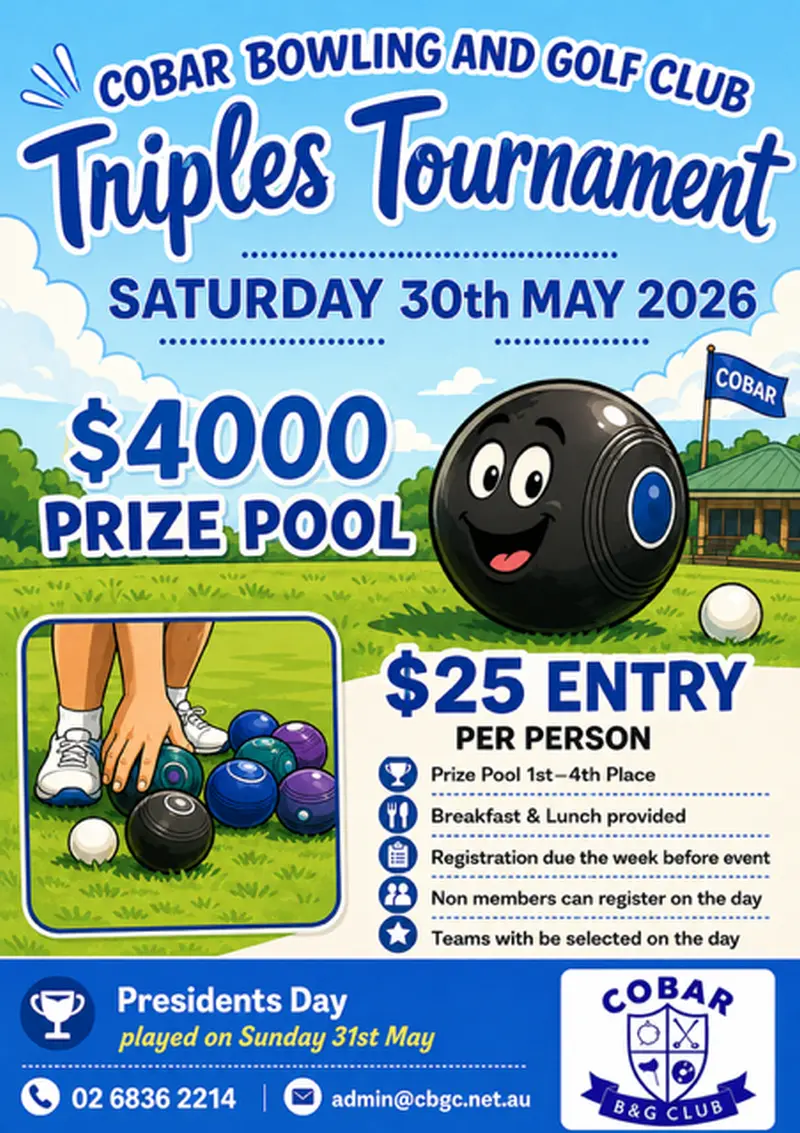 Triples Tournament Cobar Bowls