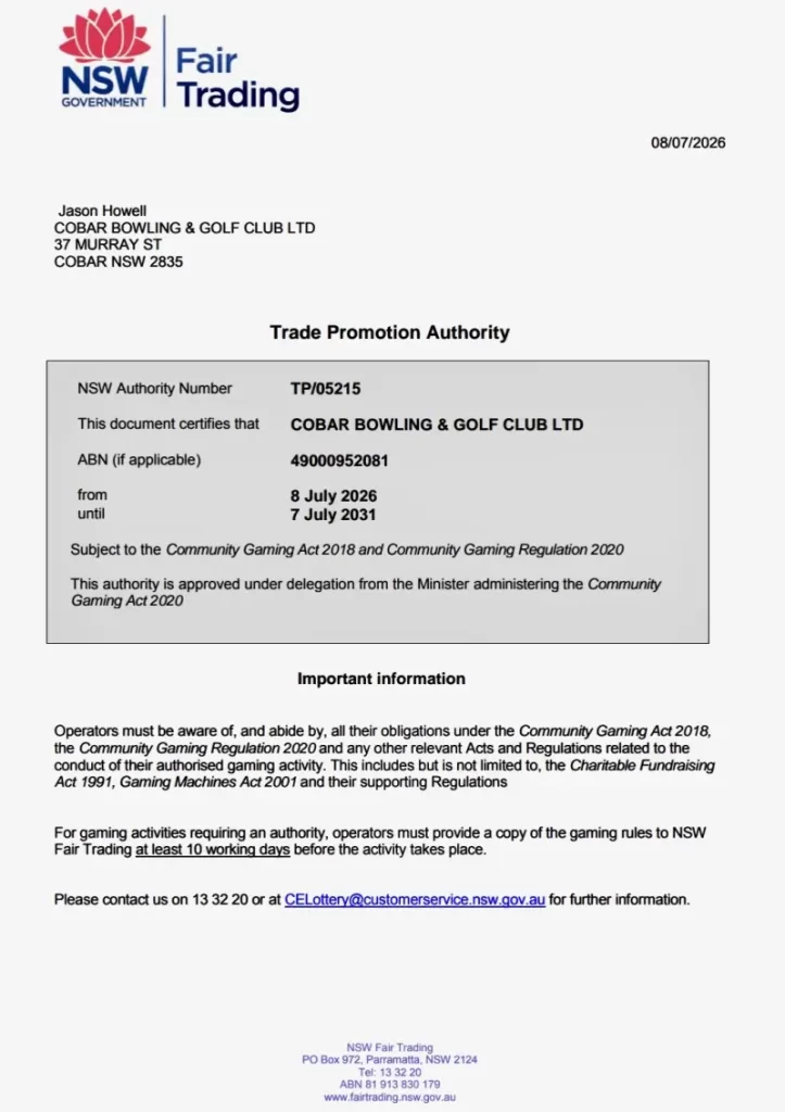 NSW Fair Trading